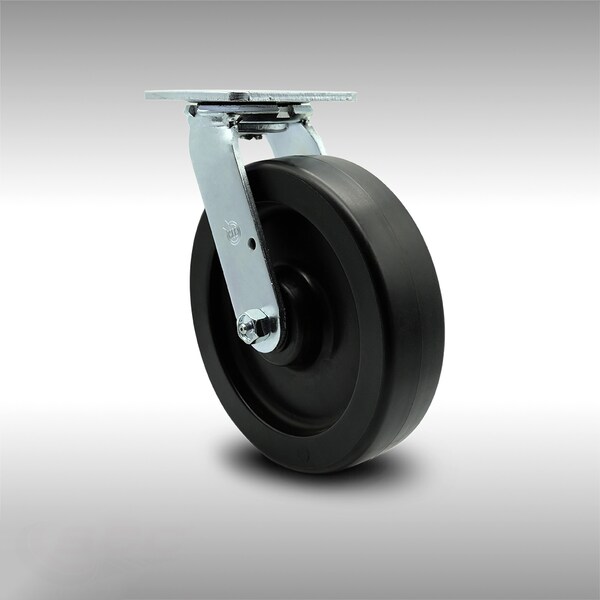 8 Inch Stainless Steel Polyolefin Wheel Swivel Caster with Ball Bearing SCC